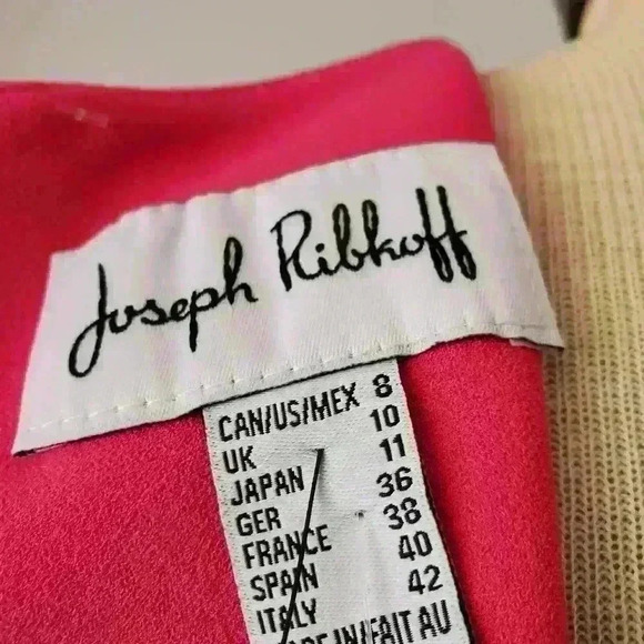 Joseph Ribkoff New with  tags hot pink and black midi dress size 8 - Picture 10 of 16